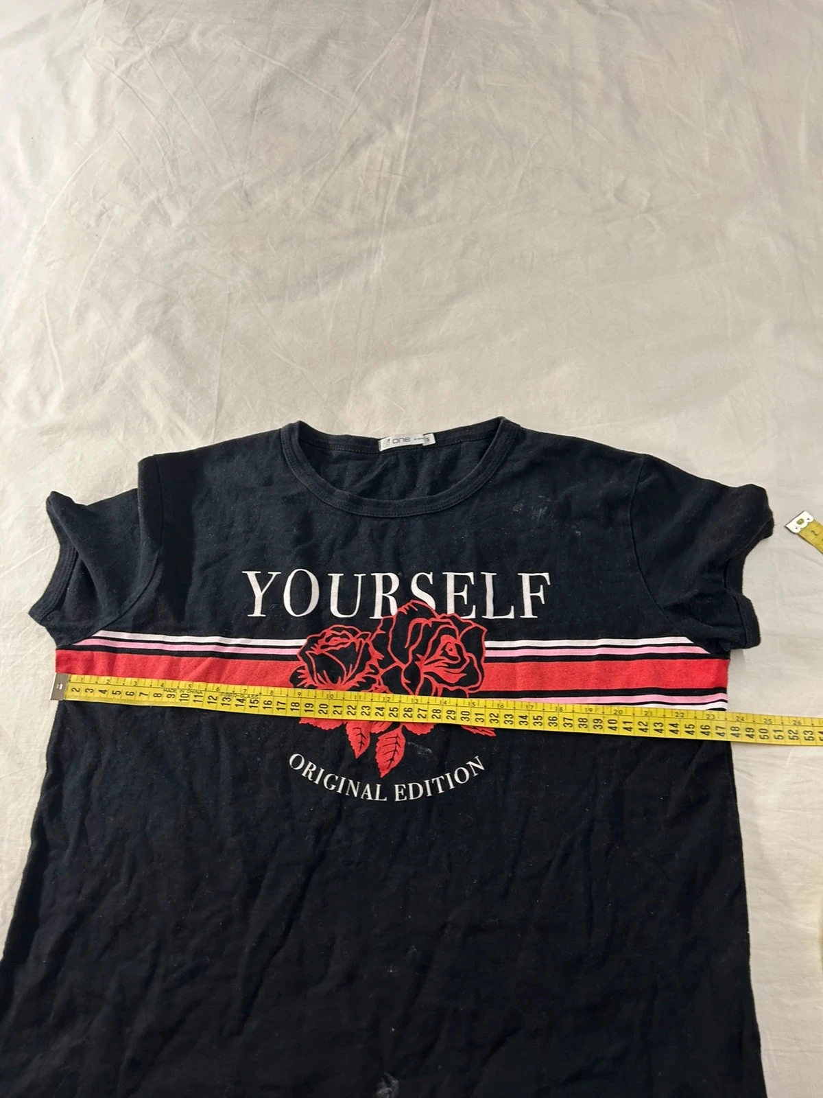 T-shirt preto com estampa yourself Gémo tamanho S – photo 7